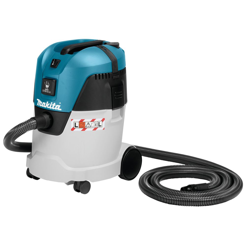 Электрический пылесос Makita VC2512L, для сухой и влажной уборки, класс пыли L