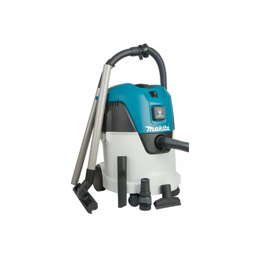 Электрический пылесос Makita VC2512L, для сухой и влажной уборки, класс пыли L