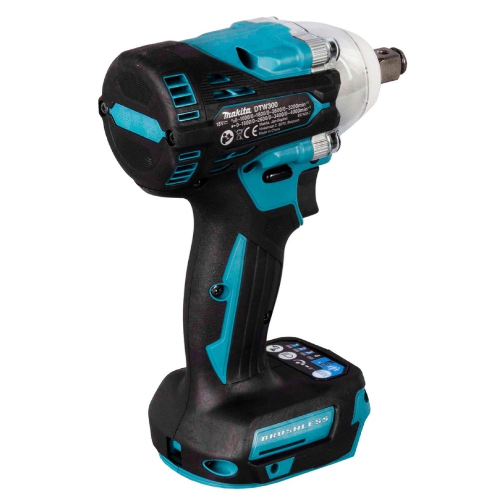 Аккумуляторный гайковерт Makita DTW300RTJ, 18 В, 330 Нм, 4000 уд/мин, с 2 АКБ 5 Ач и ЗУ, в кейсе MakPac
