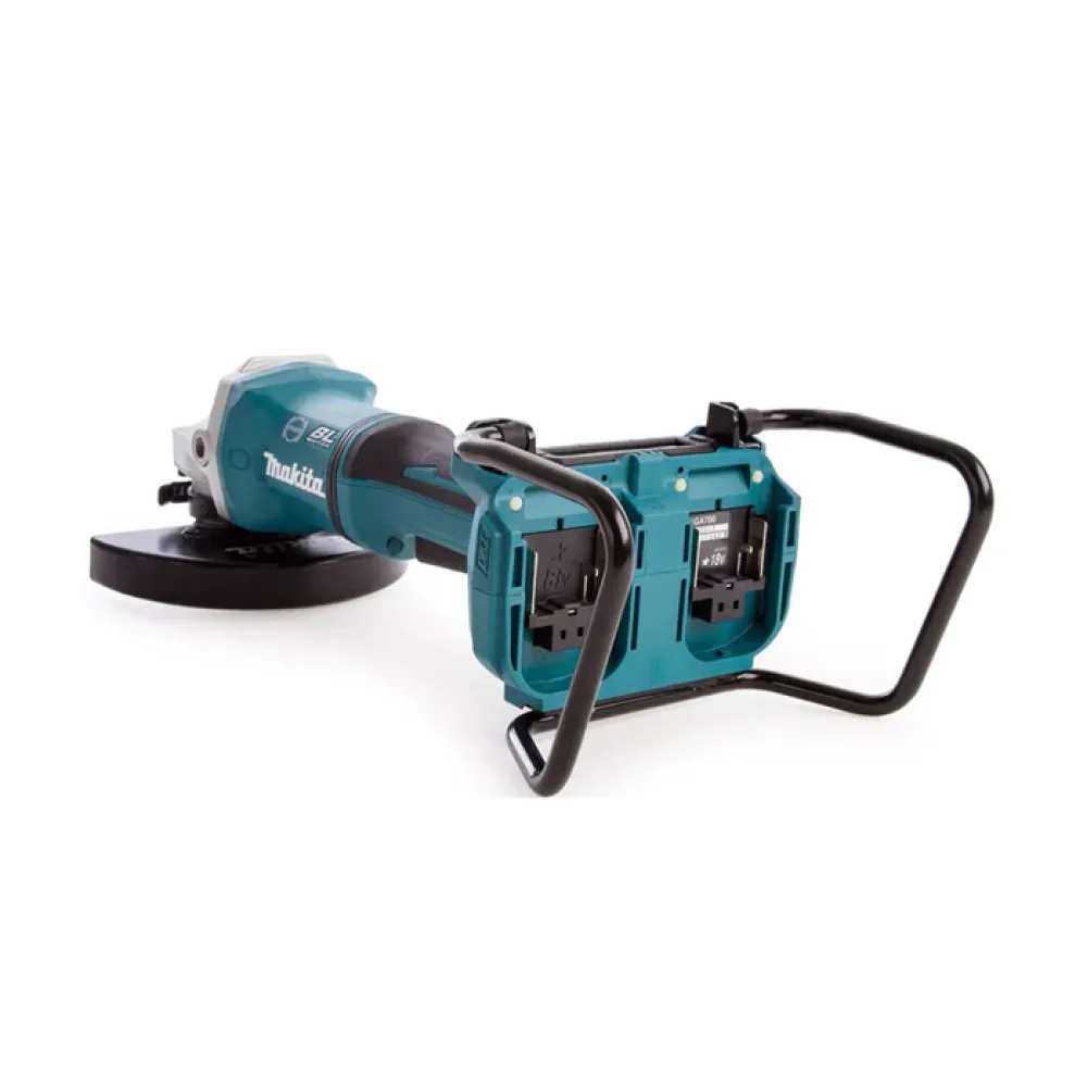 Аккумуляторная угловая шлифовальная машина Makita, 18ВХ2, 180 мм, 7800 об/мин, без АКБ и З/У, DGA701ZU