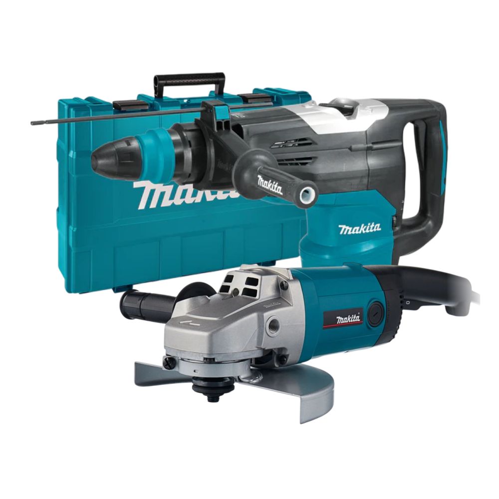 Набор электроинструмента Makita: угловая шлифмашина 9069 + перфоратор HR5202C (ACSET-48)