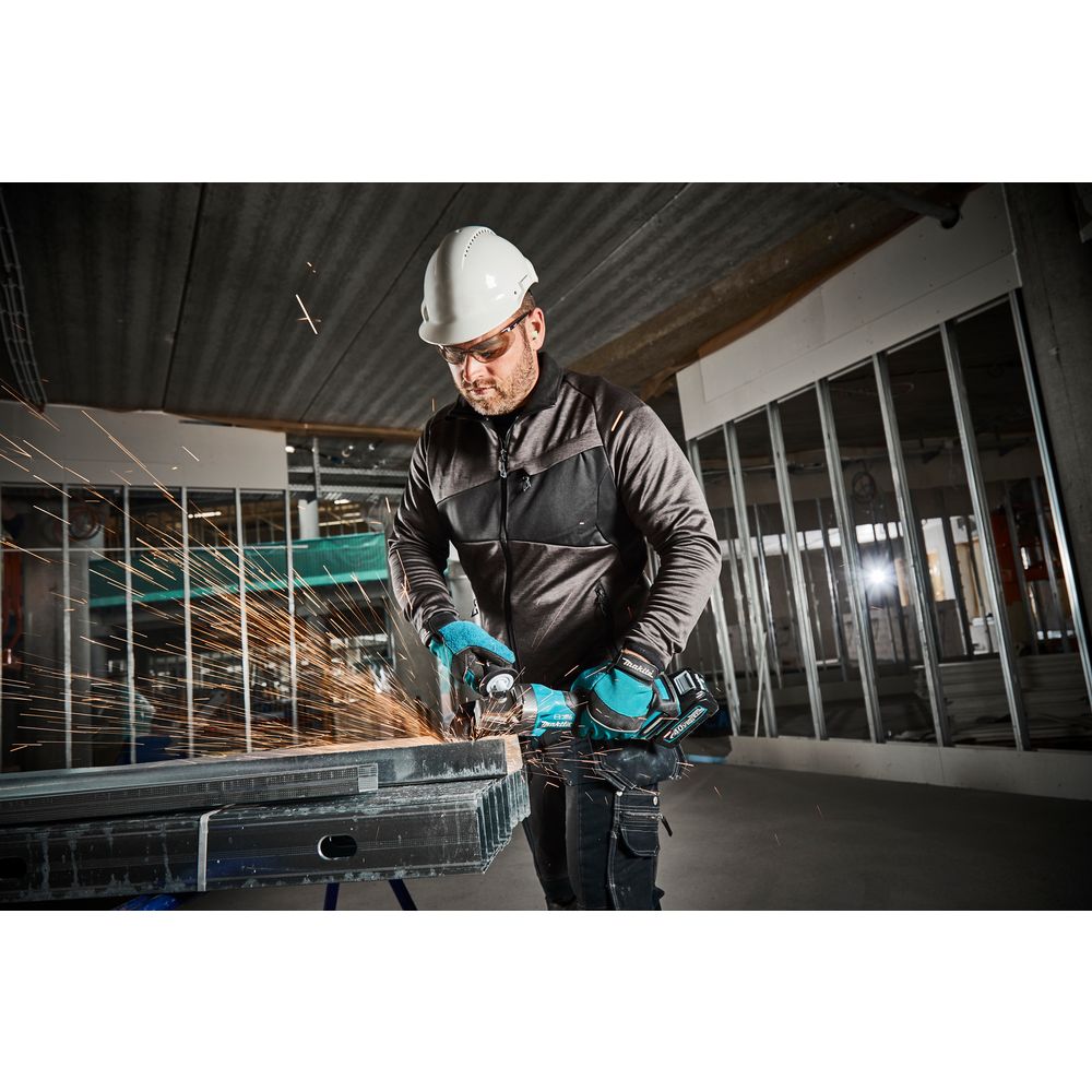 Аккумуляторная угловая шлифмашина Makita GA013GM101, 125 мм, 8500 об/мин, с АКБ 4 Ач и ЗУ, в кейсе MakPac-4