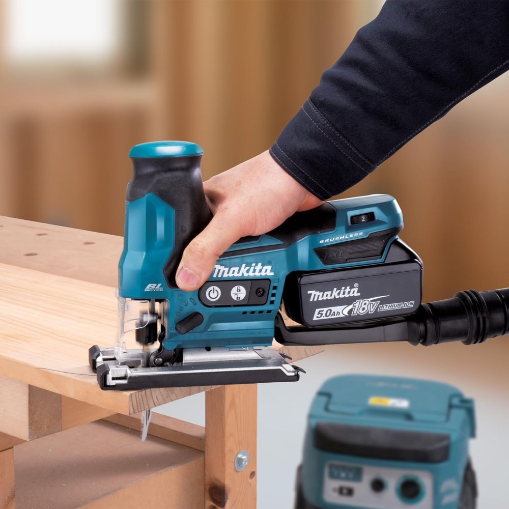 Аккумуляторный лобзик Makita DJV185Z, 18 В, 3000 ход/мин, 23 мм, без АКБ и ЗУ