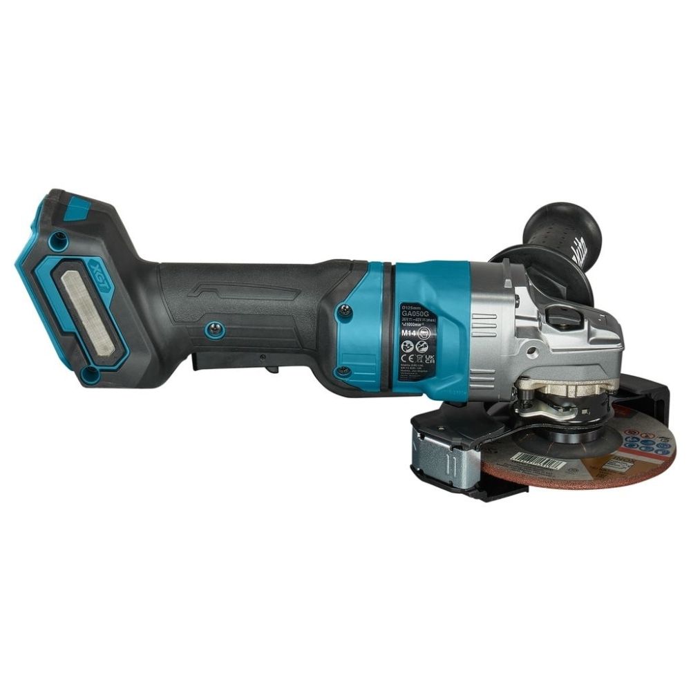 Аккумуляторная угловая шлифмашина Makita GA050GZ, 40 В, 125 мм, 11000 об/мин, без АКБ и ЗУ