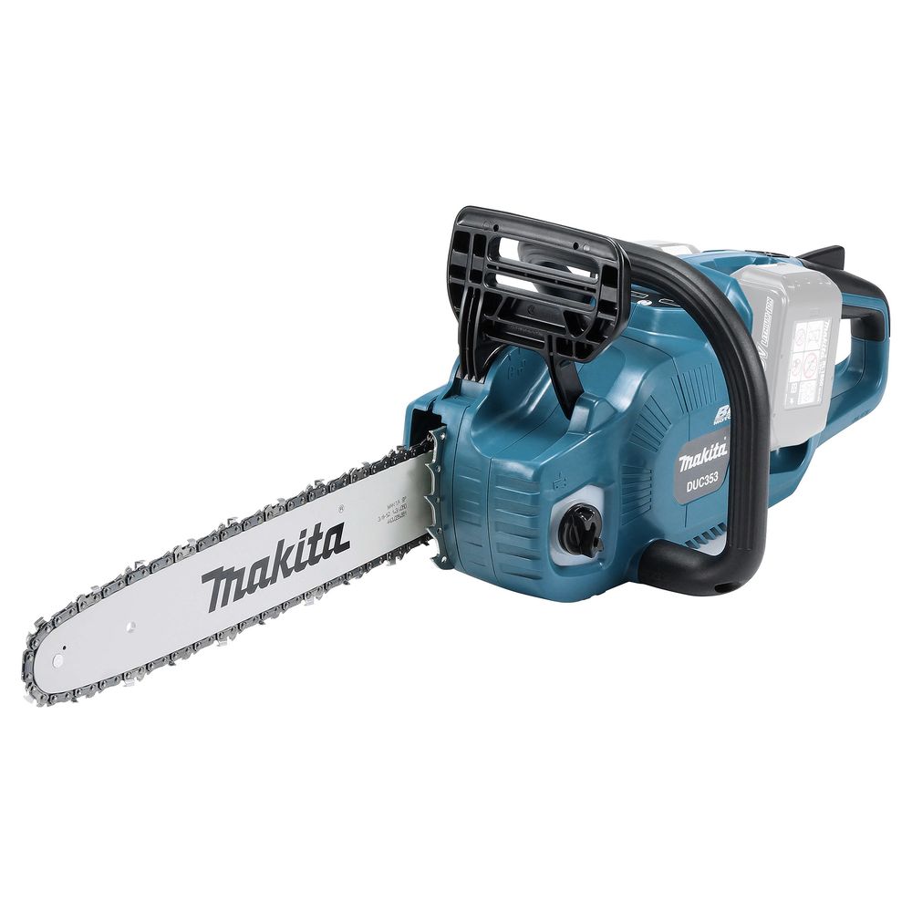 Аккумуляторный набор садовой техники Makita, 18 В: газонокосилка DLM539 + цепная пила DUC353, без АКБ и ЗУ