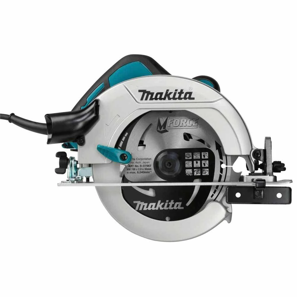 Дисковая циркулярная пила Makita, 1200 Вт, 190 мм, 5200 об/мин, в кейсе MakPac, HS7601J