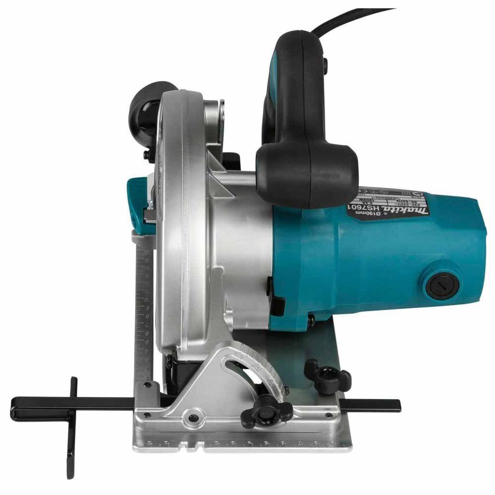 Дисковая циркулярная пила Makita, 1200 Вт, 190 мм, 5200 об/мин, в кейсе MakPac, HS7601J