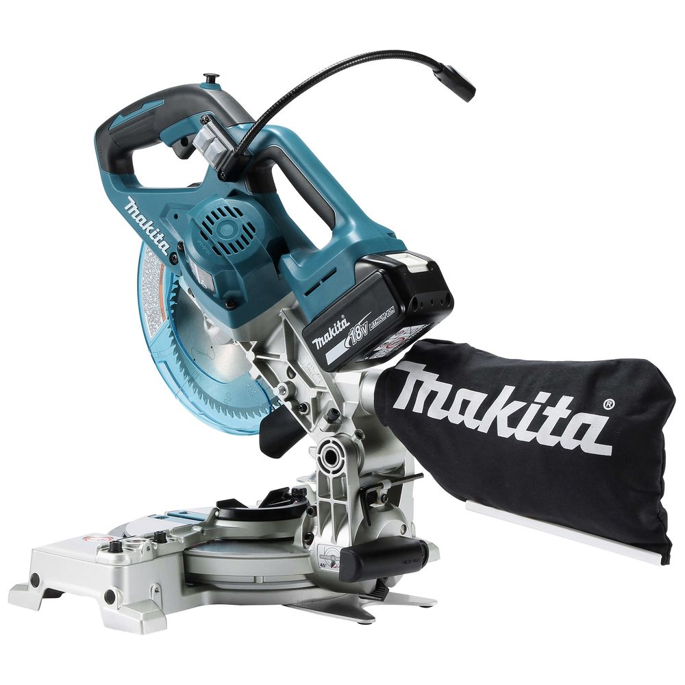 Аккумуляторная торцовочная пила маятникового типа Makita LXT 18В 165 мм 5 000 об/мин без акб и з/у, DLS600Z