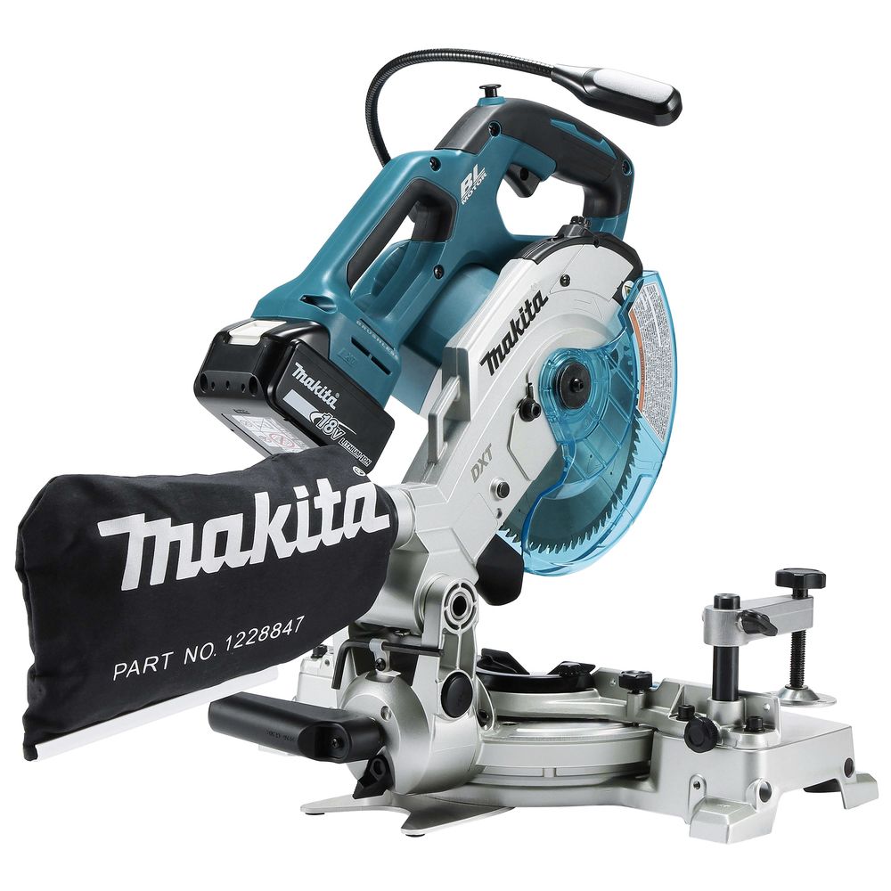 Аккумуляторная торцовочная пила маятникового типа Makita LXT 18В 165 мм 5 000 об/мин без акб и з/у, DLS600Z