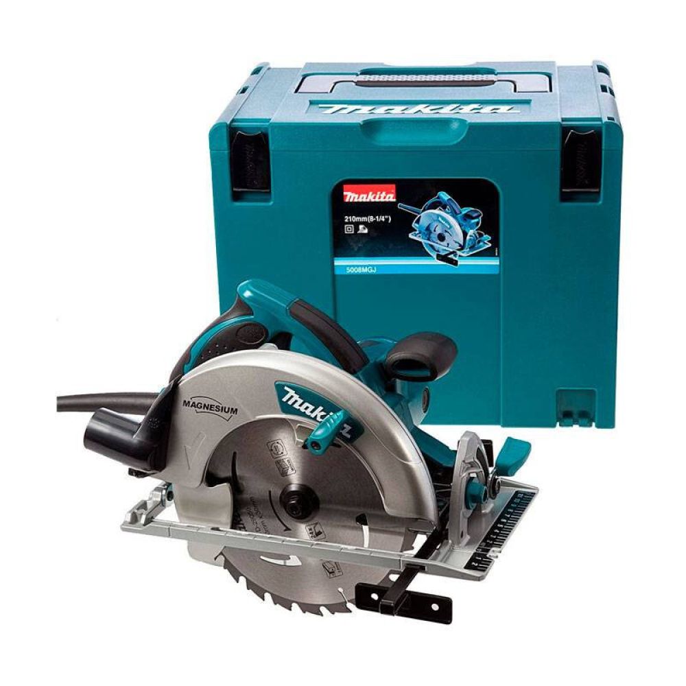 Пила циркулярная Makita 5008MGJX2, 1800 Вт, 210 мм, 5200 об/мин, в кейсе