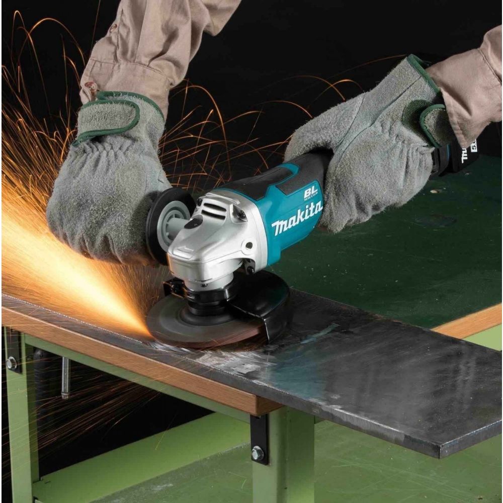 Аккумуляторная угловая шлифмашина Makita DGA511Z, 18 В, 125 мм, 8500 об/мин, без АКБ и ЗУ