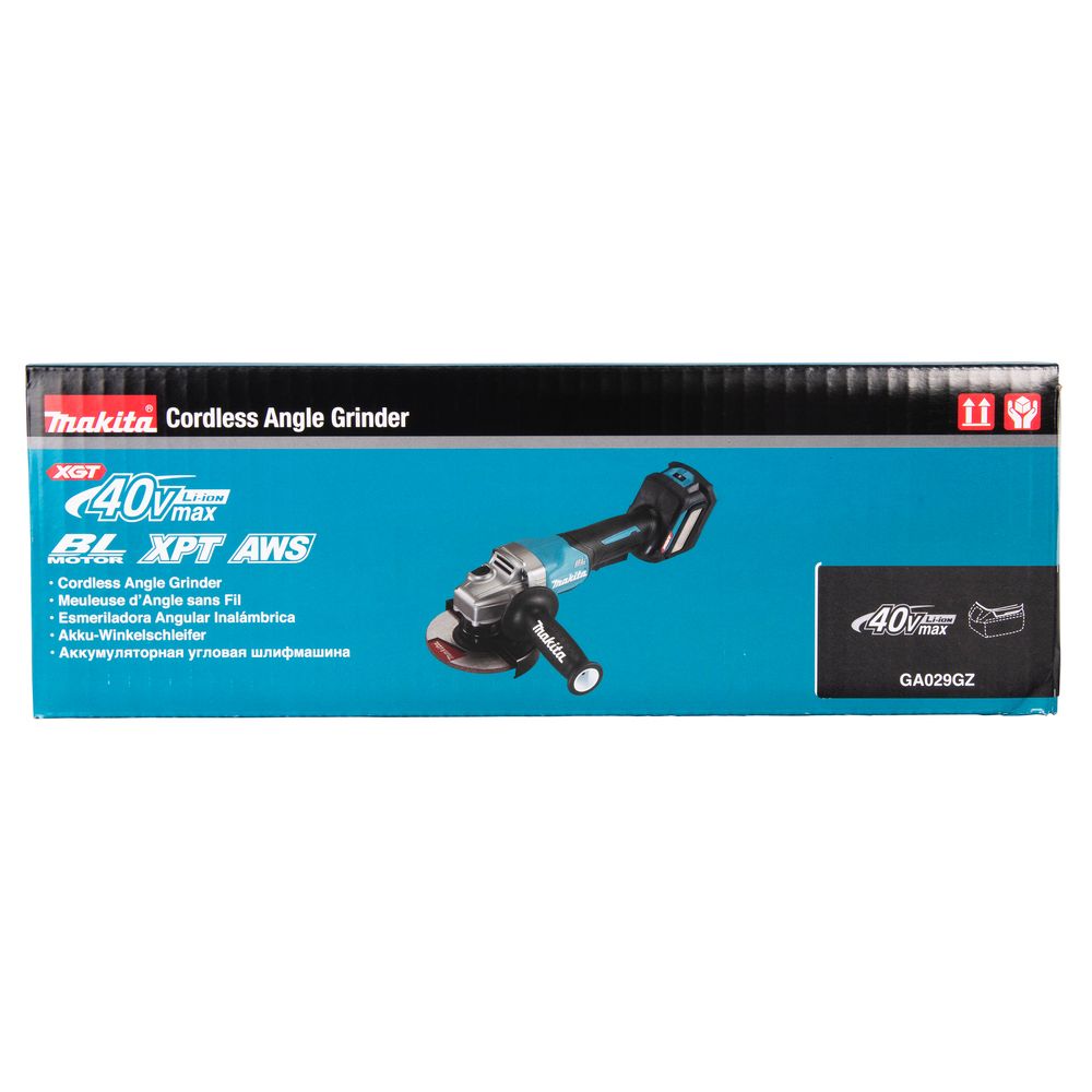 Аккумуляторная угловая шлифмашина Makita GA029GZ, 40 В, 125 мм, 8500 об/мин, без АКБ и ЗУ