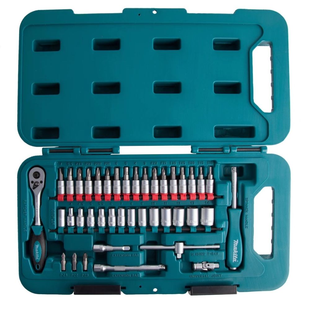 Набор насадок для отвертки Makita, с двумя рукоятками, 40 шт., P-90283