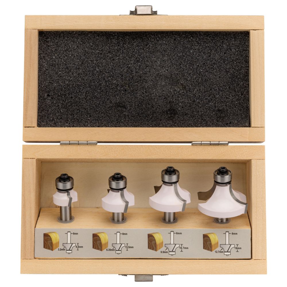 Фреза Makita кромочная 4 шт., 38.1х19х62 мм, (D-53534)