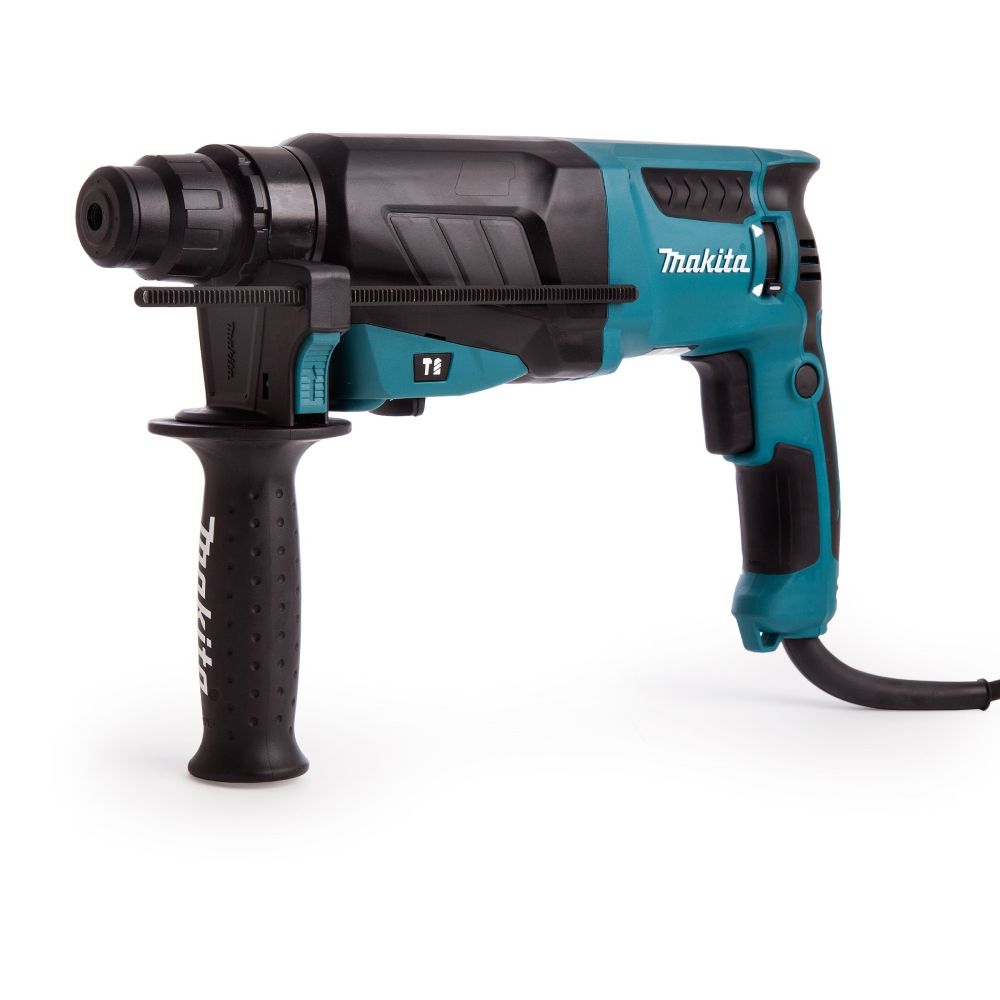 Набор Makita: перфоратор Makita HR2630, 800 Вт, 2.4 Дж, 4600 уд/мин + перчатки "Механик" PGH-160350-XL + смазка для буров 196804-7, PT1051