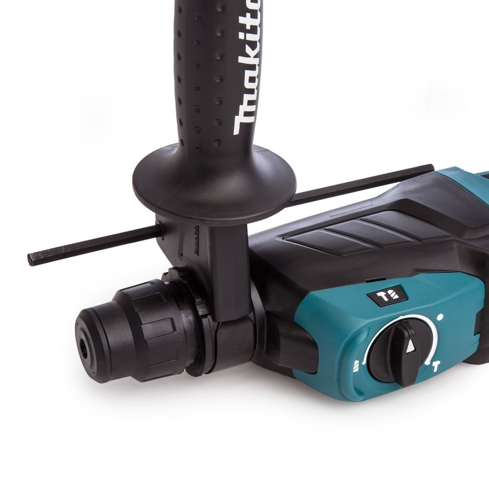 Набор Makita: перфоратор Makita HR2630, 800 Вт, 2.4 Дж, 4600 уд/мин + перчатки "Механик" PGH-160350-XL + смазка для буров 196804-7, PT1051