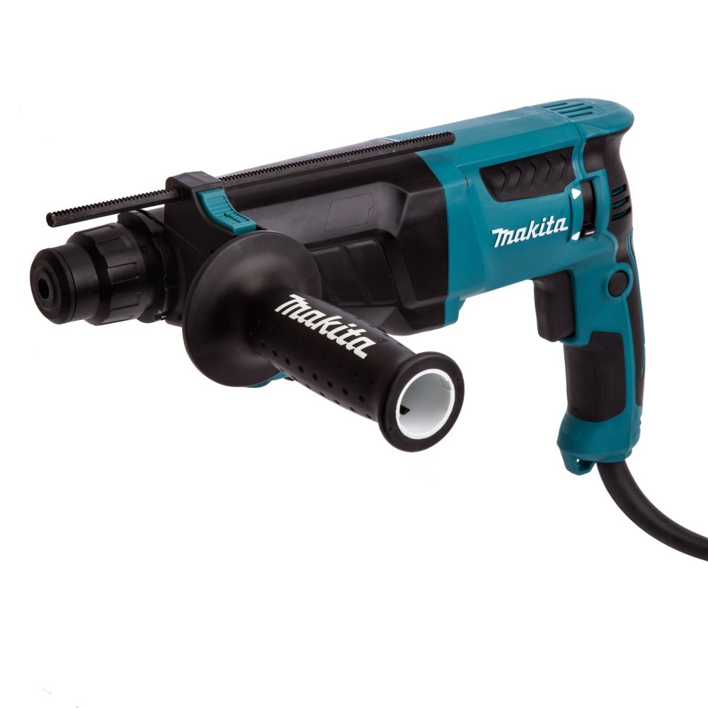 Набор Makita: перфоратор Makita HR2630, 800 Вт, 2.4 Дж, 4600 уд/мин + перчатки "Механик" PGH-160350-XL + смазка для буров 196804-7, PT1051