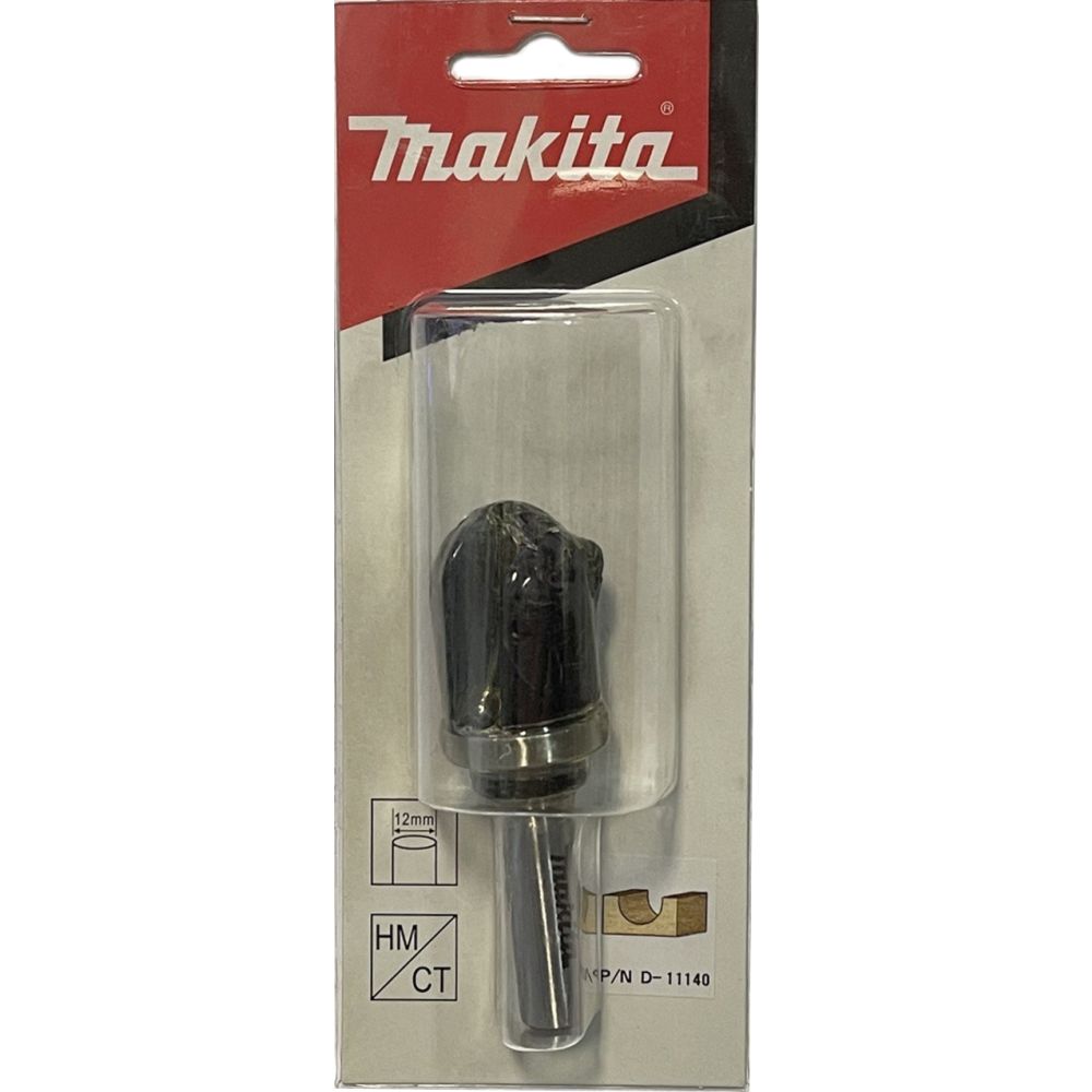 Фреза пазовая галтельная Makita 6R 12, 7х25, 4х12х40х2Т, хвост. подшипник, D-11140