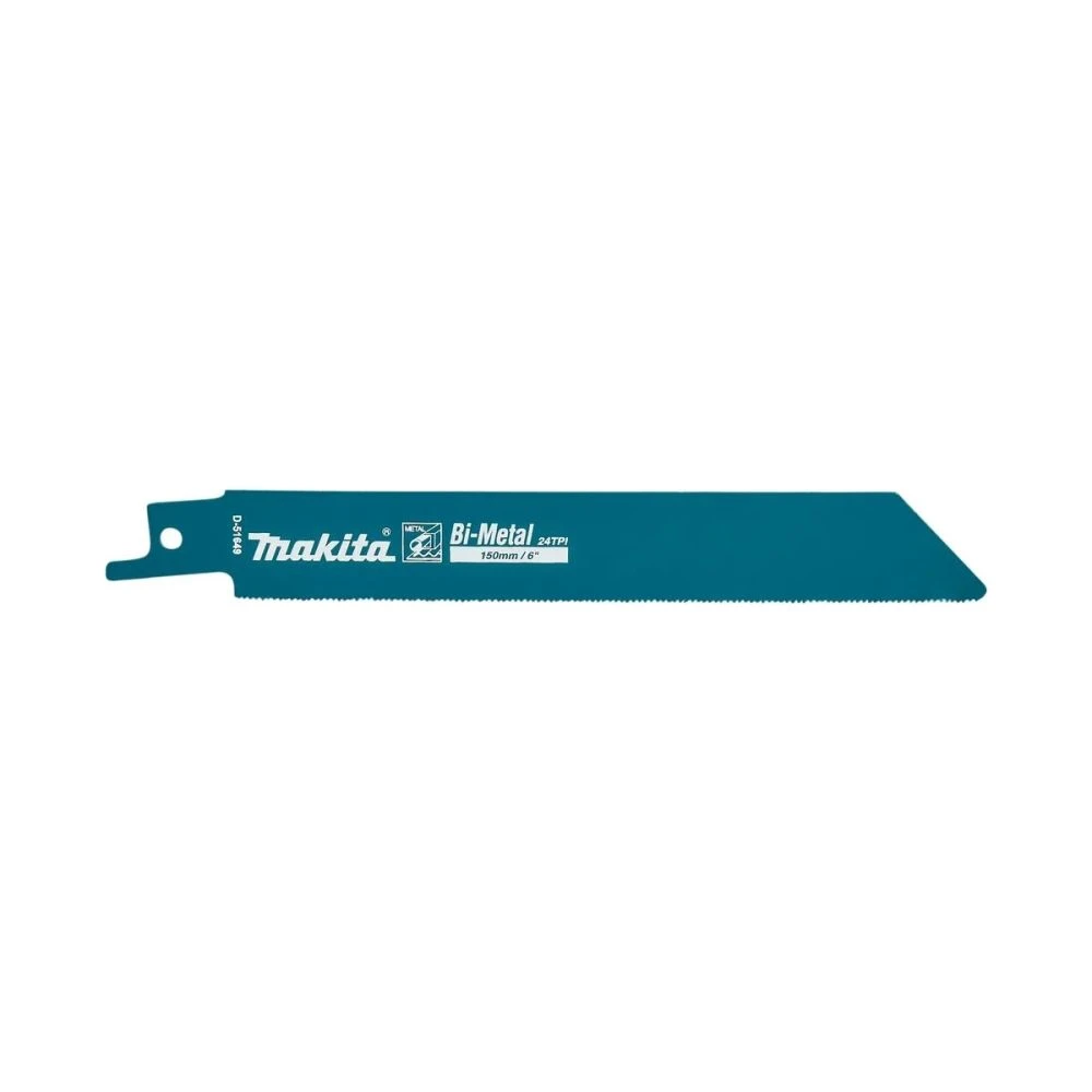 Полотно для сабельной пилы Makita по металлу, Bi-Metal, 150x0,9x24TPI, 2 шт, D-51649