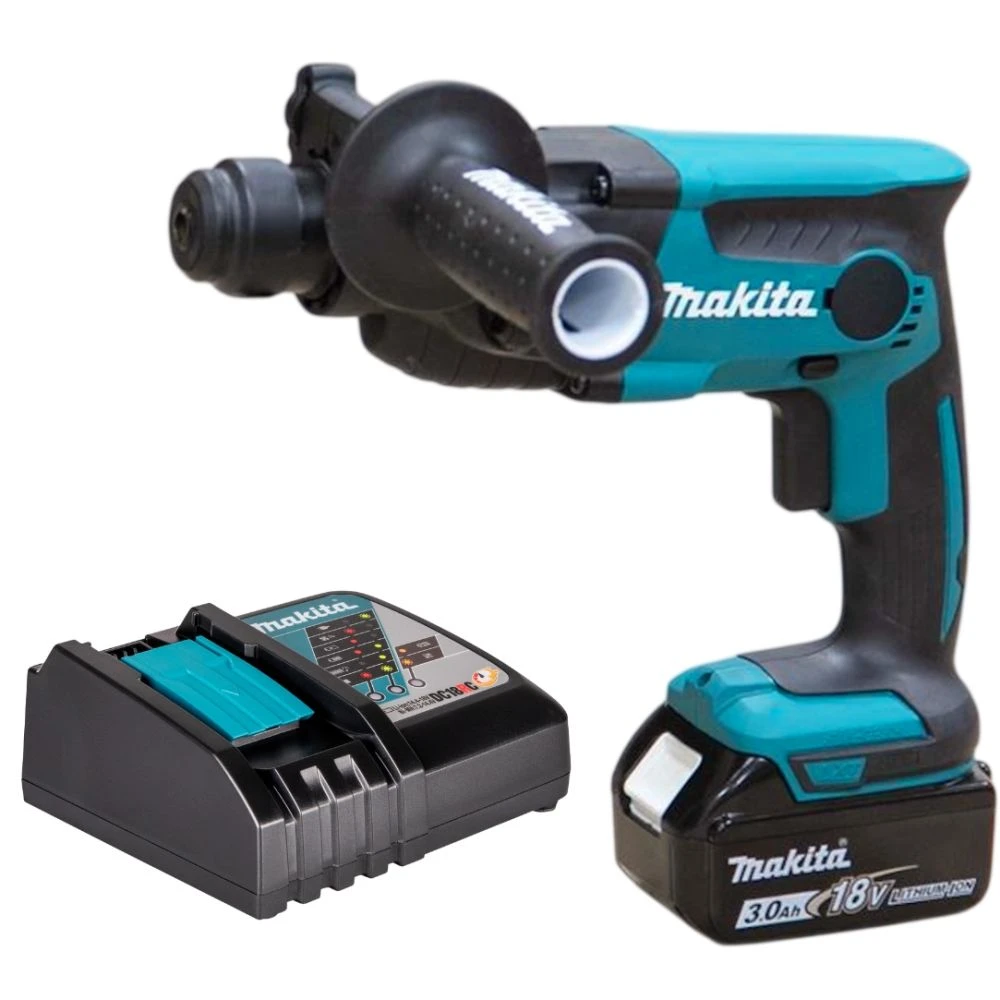 Аккумуляторный перфоратор Makita DHR165, 18 В, 1.3 Дж, 5300 уд/мин, с АКБ 3 Ач и ЗУ (DHR165P1Z)