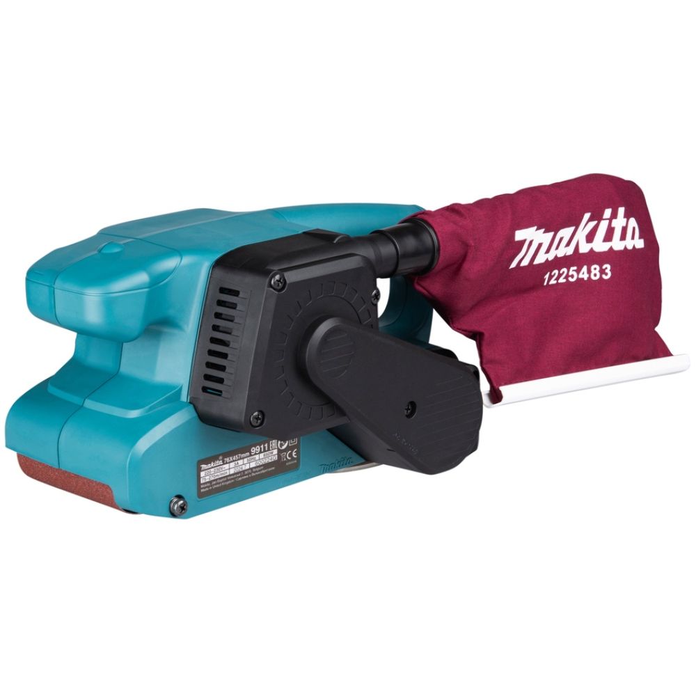 Ленточная шлифмашина Makita 9911J, 650 Вт, 270 м/мин, в кейсе MakPac