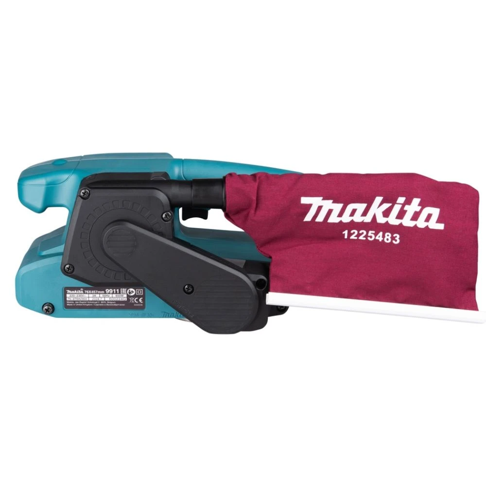 Ленточная шлифмашина Makita 9911J, 650 Вт, 270 м/мин, в кейсе MakPac