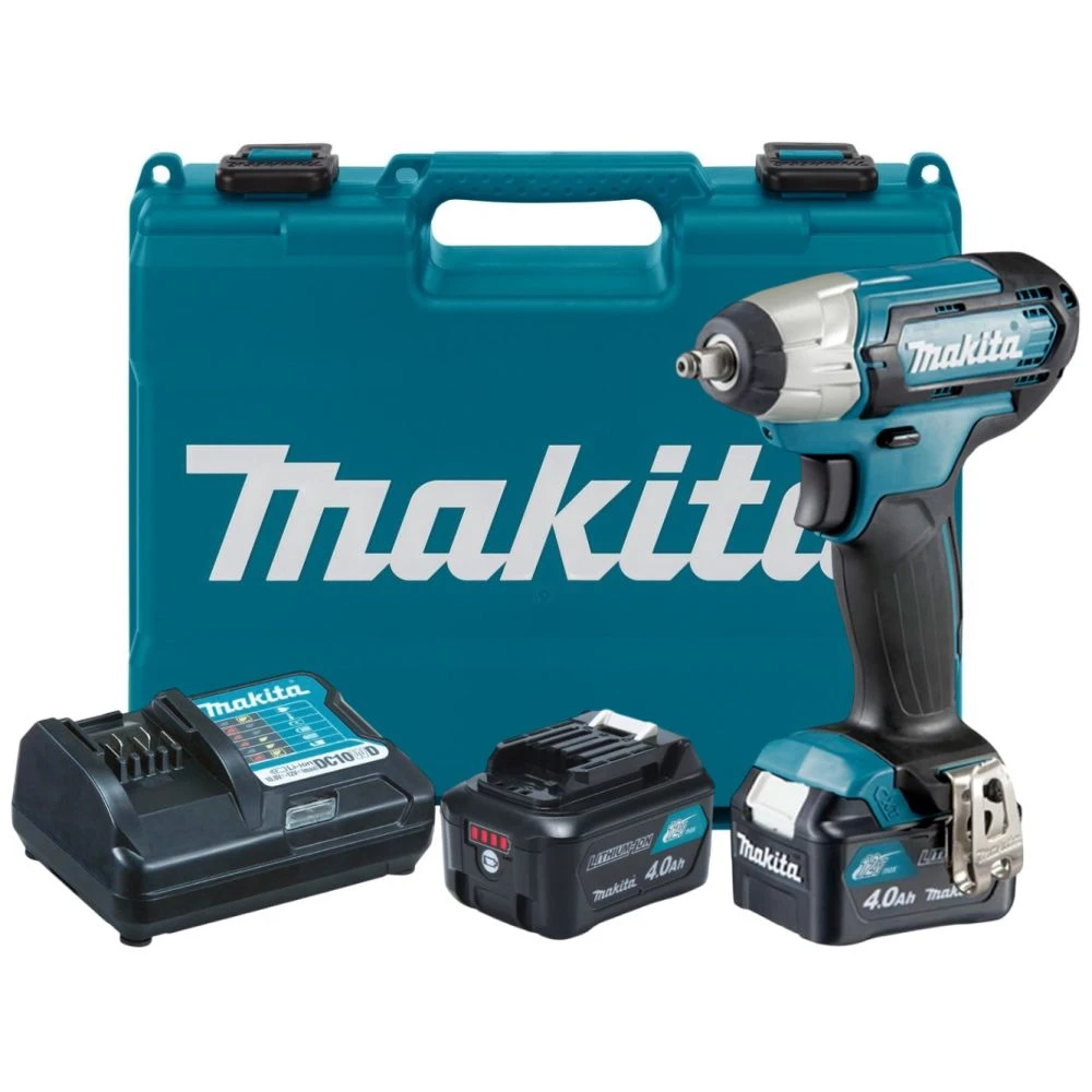 Аккумуляторный гайковерт Makita TW060DSME, 12 В, 60 Нм, 3200 уд/мин, с 2 АКБ 4 Ач и ЗУ, в кейсе