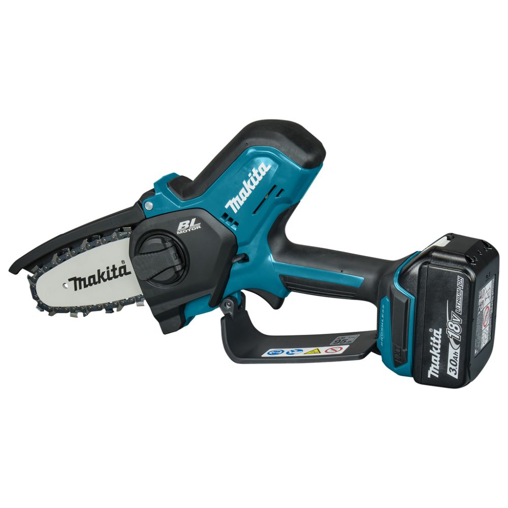 Аккумуляторная цепная пила Makita DUC101SF, 18 В, 10 см, с АКБ 3 Ач и ЗУ