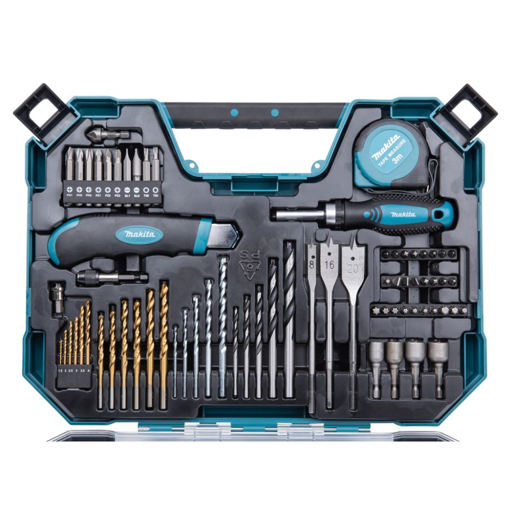 Набор ручного инструмента и оснастки Makita MACCESS E-22589, 71 шт., в кейсe