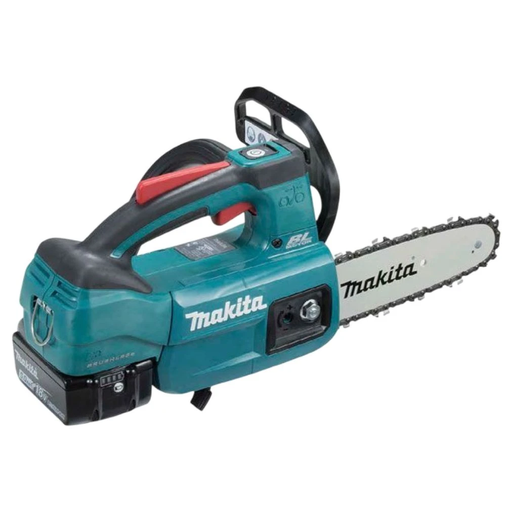 Аккумуляторная цепная пила Makita DUC204RF, 18 В, 20 см, 24 м/с, с АКБ 3 Ач и ЗУ