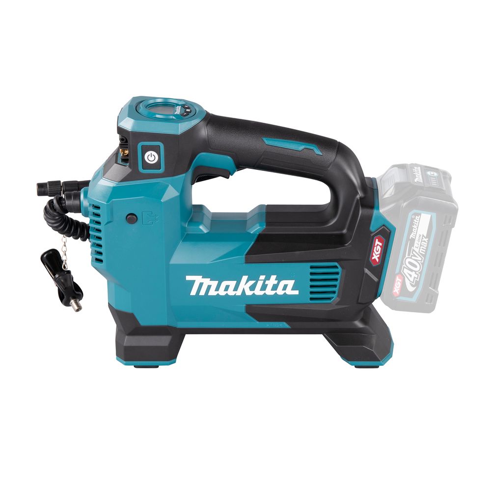 Набор: аккумуляторная дрель-шуруповерт Makita DF001GZ + аккумуляторный насос Makita MP001GZ + аккумулятор с зарядным устройством Makita 191J67-0