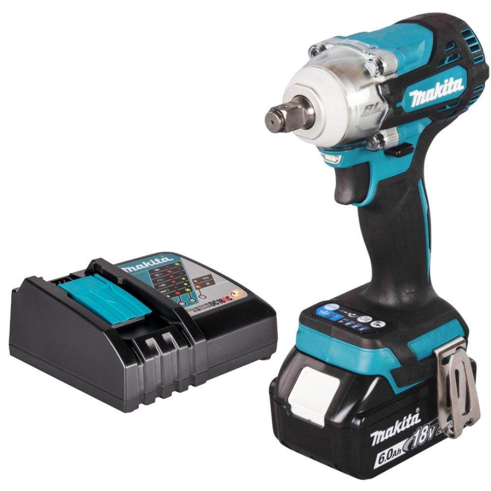 Аккумуляторный гайковерт Makita DTW300, 18 В, 330 Нм, 4000 уд/мин, с АКБ 6 Ач и ЗУ (DTW300D1Z)