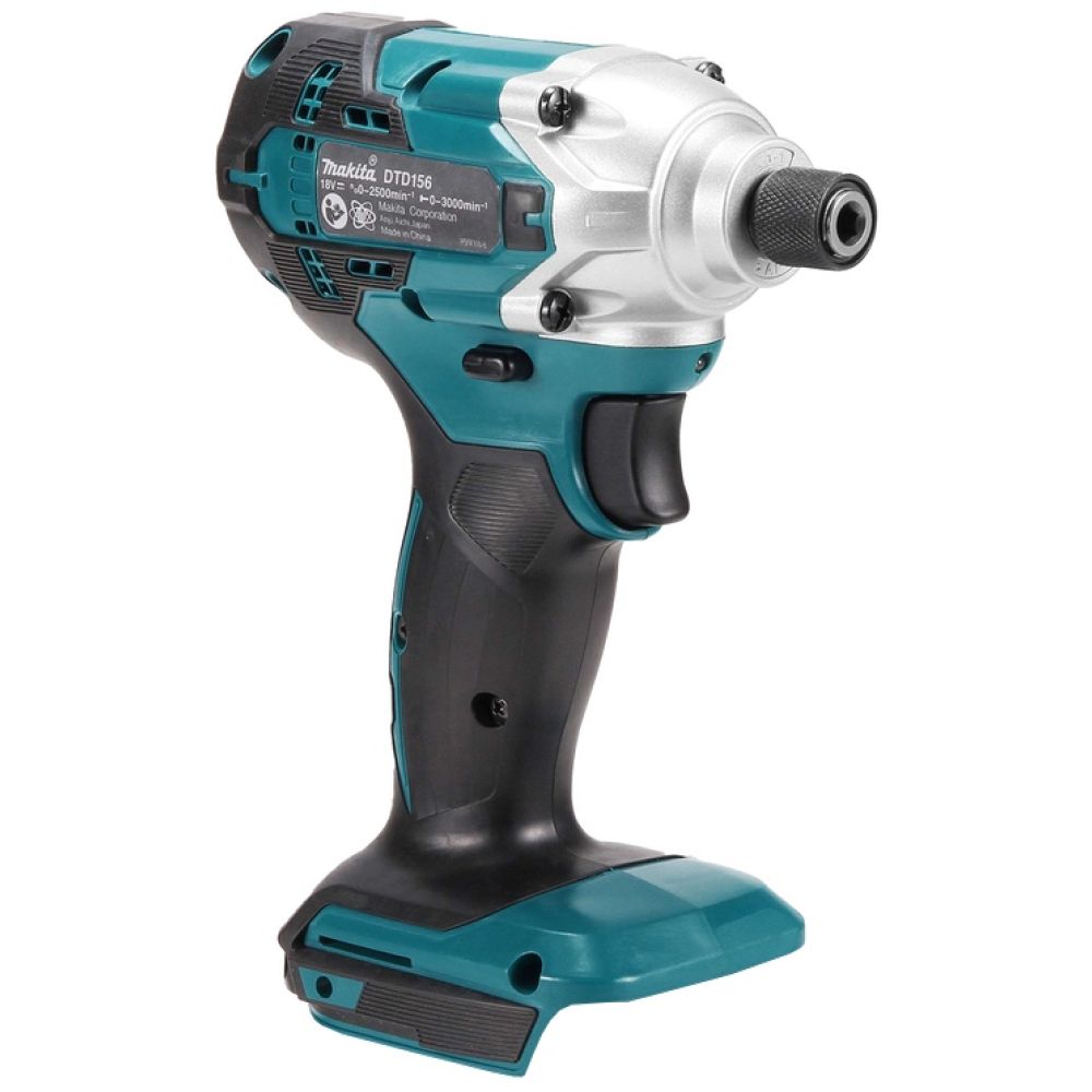 Аккумуляторный ударный шуруповерт Makita DTD156, 18 В, 155 Нм, 3000 уд/мин, с АКБ 3 Ач и ЗУ (DTD156P1Z)