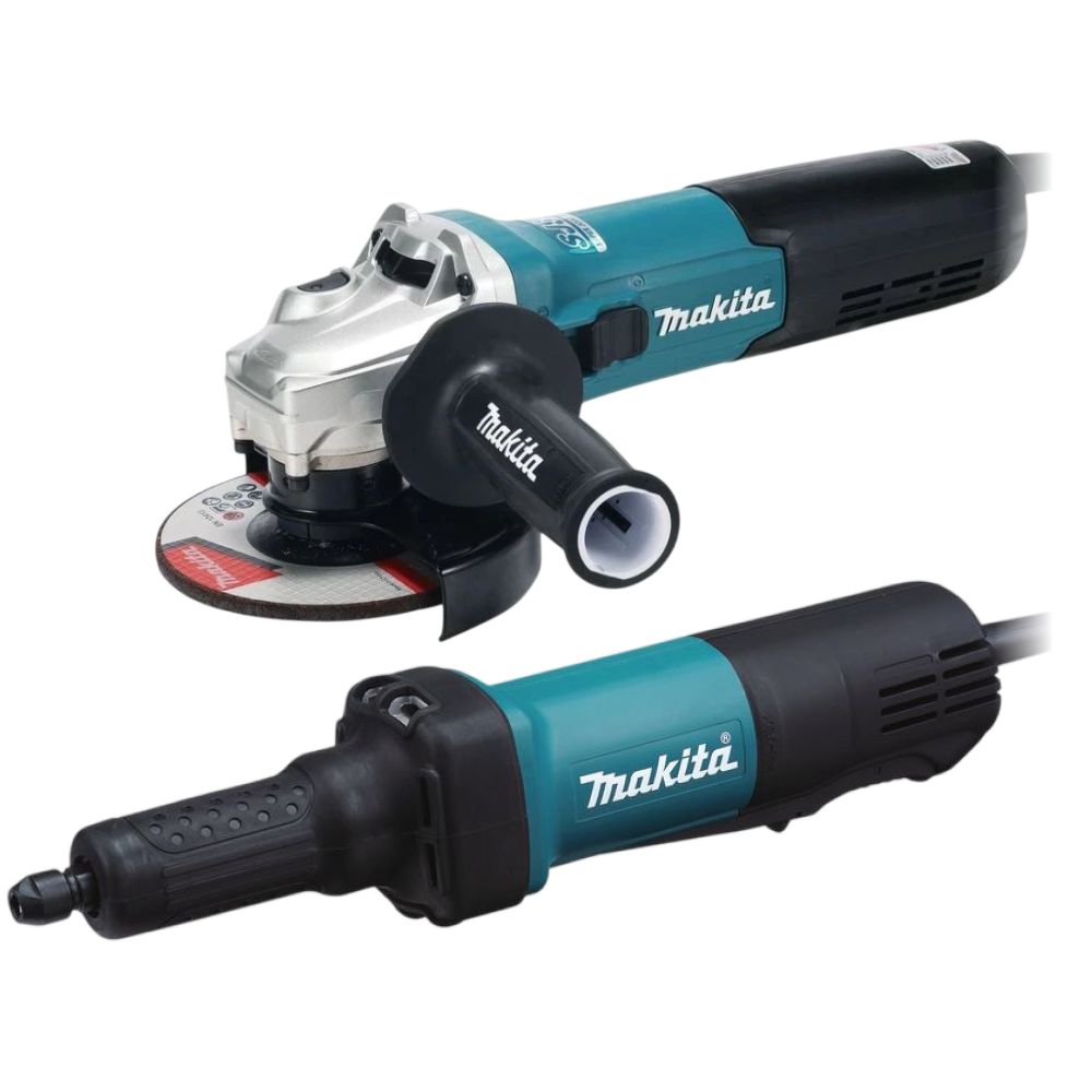 Набор электроинструмента Makita: угловая шлифмашина GA5090X01 + прямошлифовальная машина GD0600 (ACSET-58)