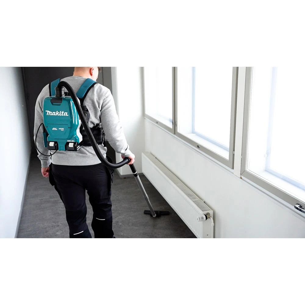 Аккумуляторный ранцевый пылесос Makita DVC261ZX11, 18 В, 1.5 л, без АКБ и ЗУ (УЦЕНЕННЫЙ ТОВАР) (DVC261ZX11/U)