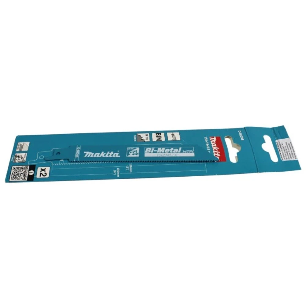 Полотно для сабельной пилы Makita D-80298, по металлу, 150 мм, 14 TPI, 2 шт.