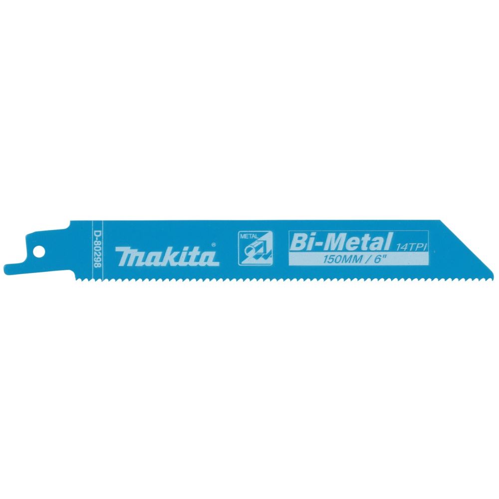 Полотно для сабельной пилы Makita D-80298, по металлу, 150 мм, 14 TPI, 2 шт.