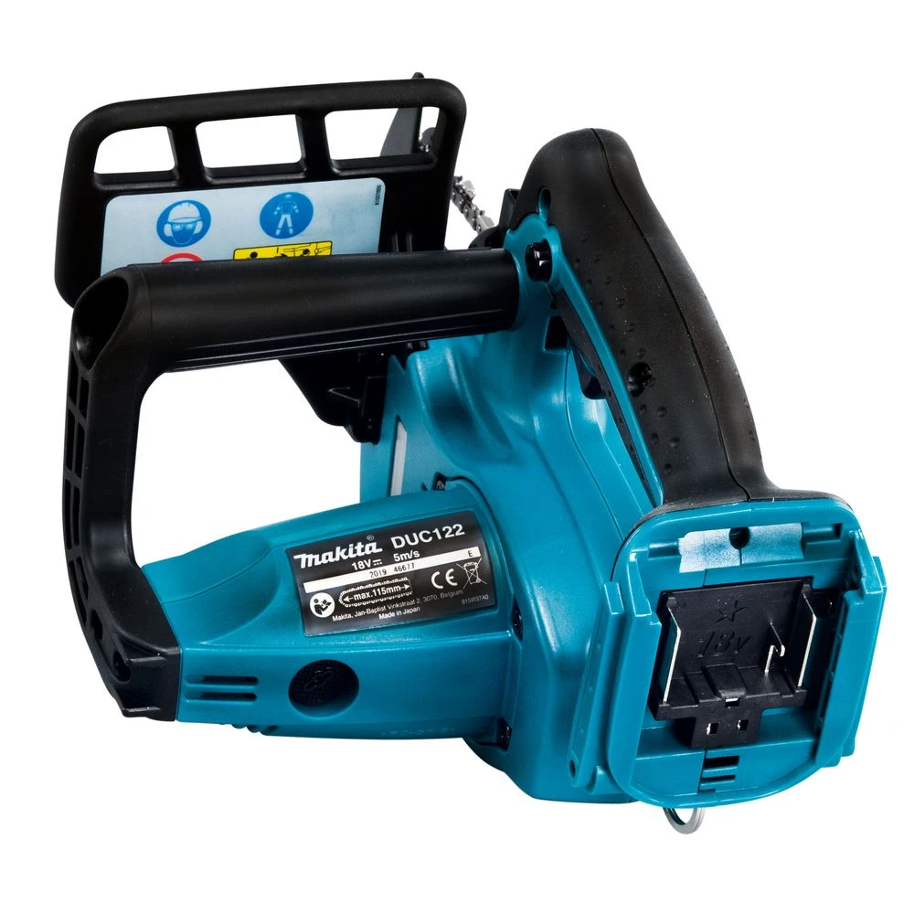 Аккумуляторная цепная пила Makita DUC122Z, 18 В, 11.5 см, 5 м/с, без АКБ и ЗУ