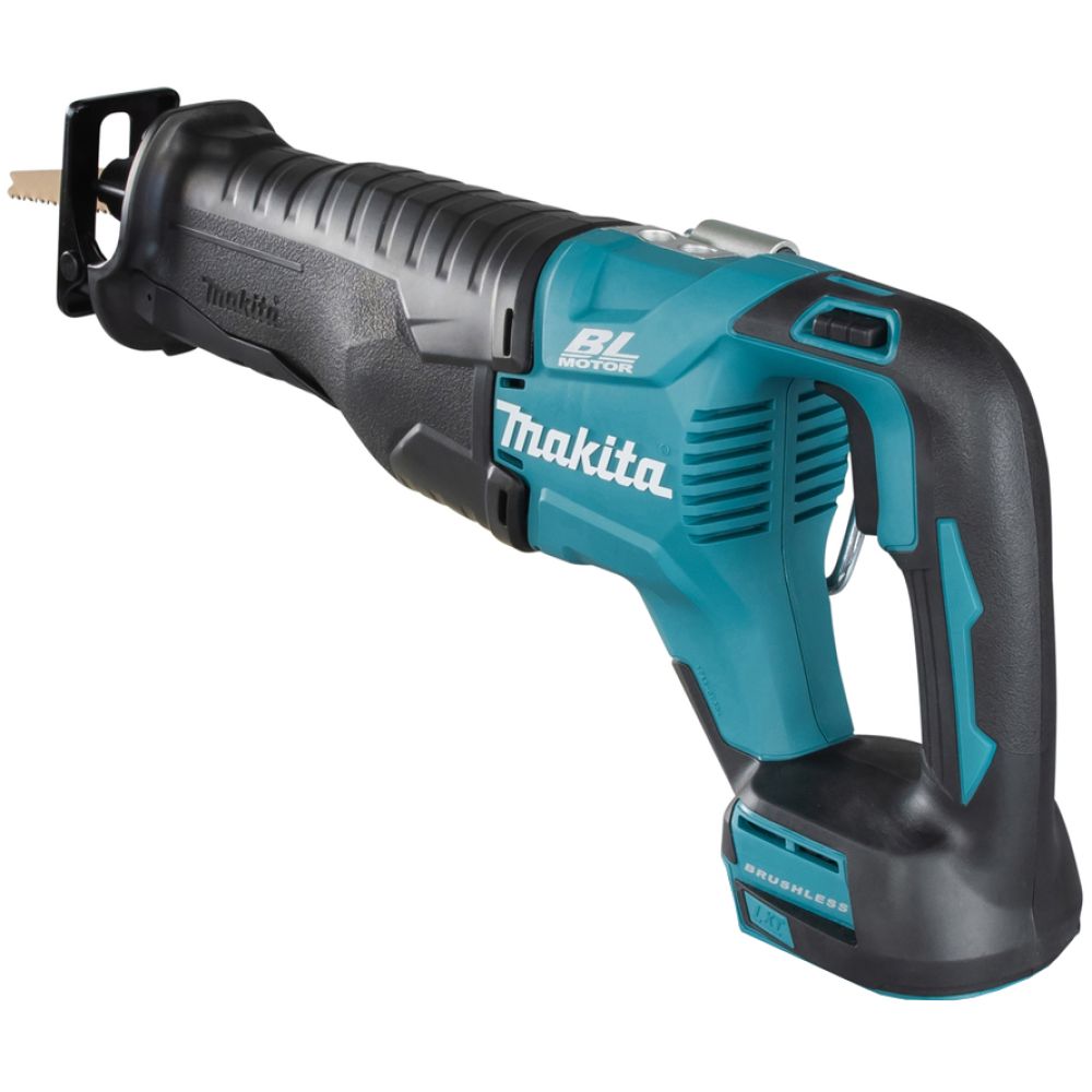 Аккумуляторная сабельная пила Makita DJR187RTE, 18 В, 3000 ход/мин, 32 мм, с 2 АКБ 5 Ач и ЗУ, в кейсе