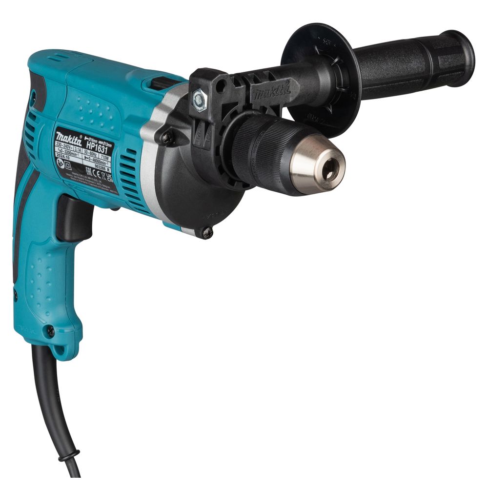 Ударная дрель Makita HP1631, 710 Вт, 3200 об/мин, 48000 уд/мин
