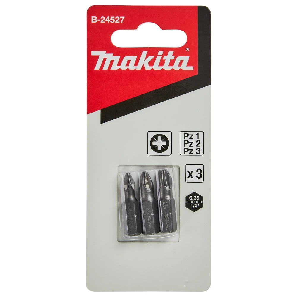 Насадка Makita PZ1/PZ2/PZ3, 25 мм, C-form, 3 шт., B-24527