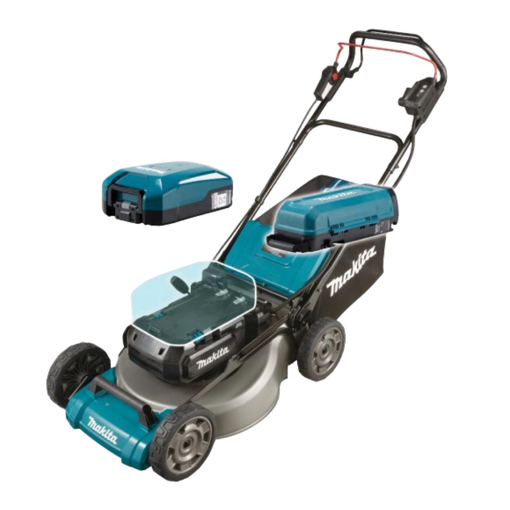 Газонокосилка аккумуляторная Makita LM001CZ, 2x18 В, 2800 об/мин, 70 л, без АКБ и ЗУ