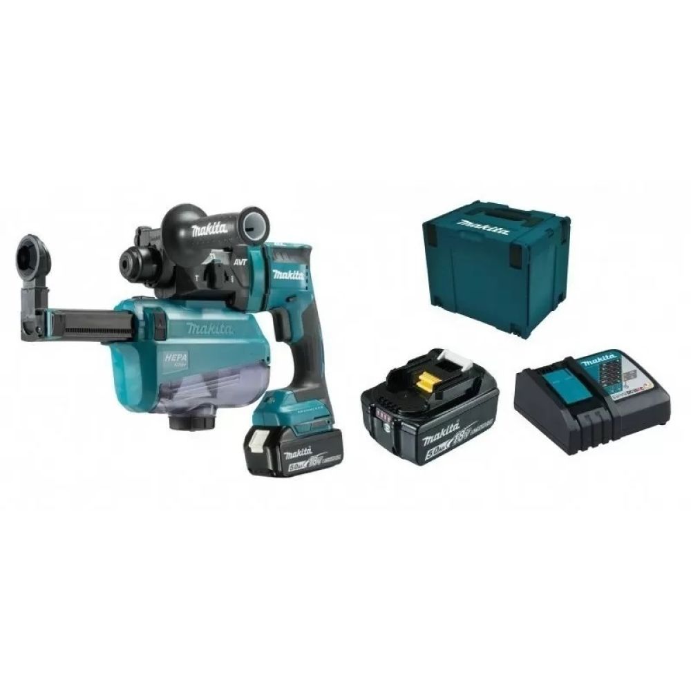 Аккумуляторный перфоратор Makita SDS-PLUS, 18 В, 1,7 Дж, кейс MakPac, DHR182RTWJ