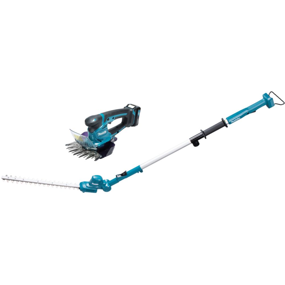 Аккумуляторный набор садовой техники Makita, 12 В: кусторез-высоторез UN460WD + воздуходувка UB101D, с АКБ 2 Ач и ЗУ