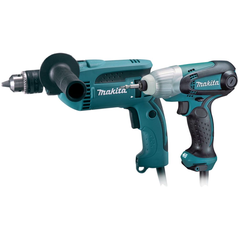 Набор электроинструмента Makita: ударная дрель HP1640 + ударный шуруповерт TD0101F (ACSET-2)