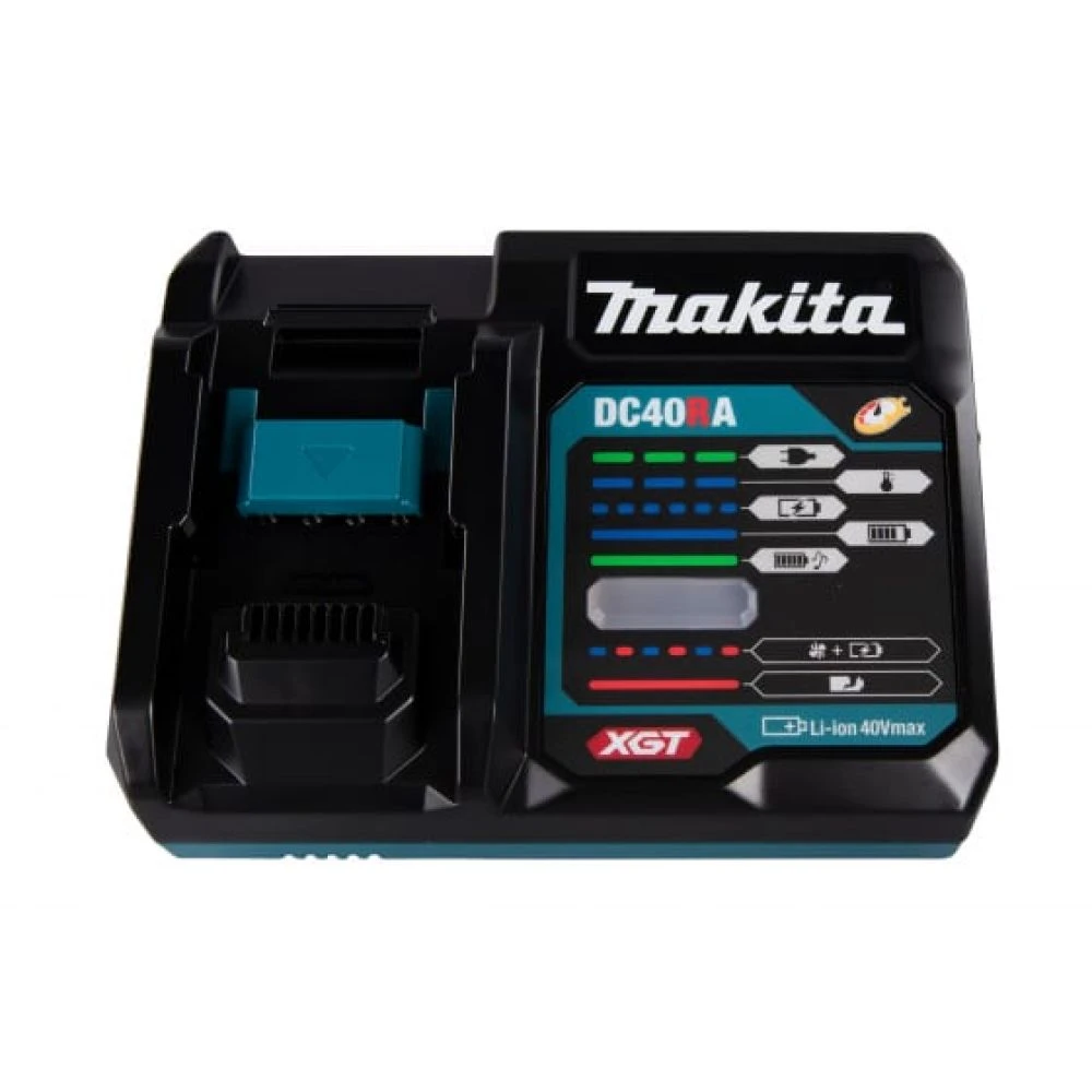 Набор Makita: аккумулятор BL4040, Li-Ion, 40 В, 4 Ач и быстрое зарядное устройство DC40RA, 40 В, 6 А, 191J67-0