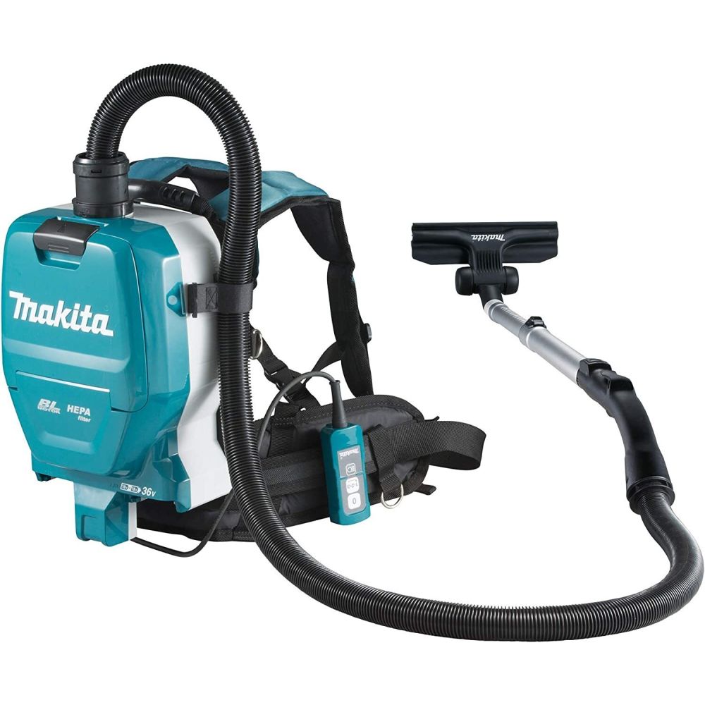 Набор: аккумуляторный ранцевый пылесос Makita DVC261ZX11 + аккумулятор Makita 632G59-7 + зарядное устройство Makita 630876-7