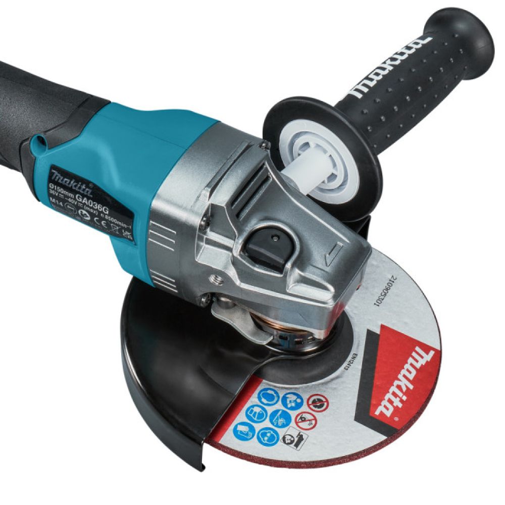 Аккумуляторная угловая шлифмашина Makita GA036GZ, 40 В, 150 мм, 8500 об/мин, без АКБ и ЗУ