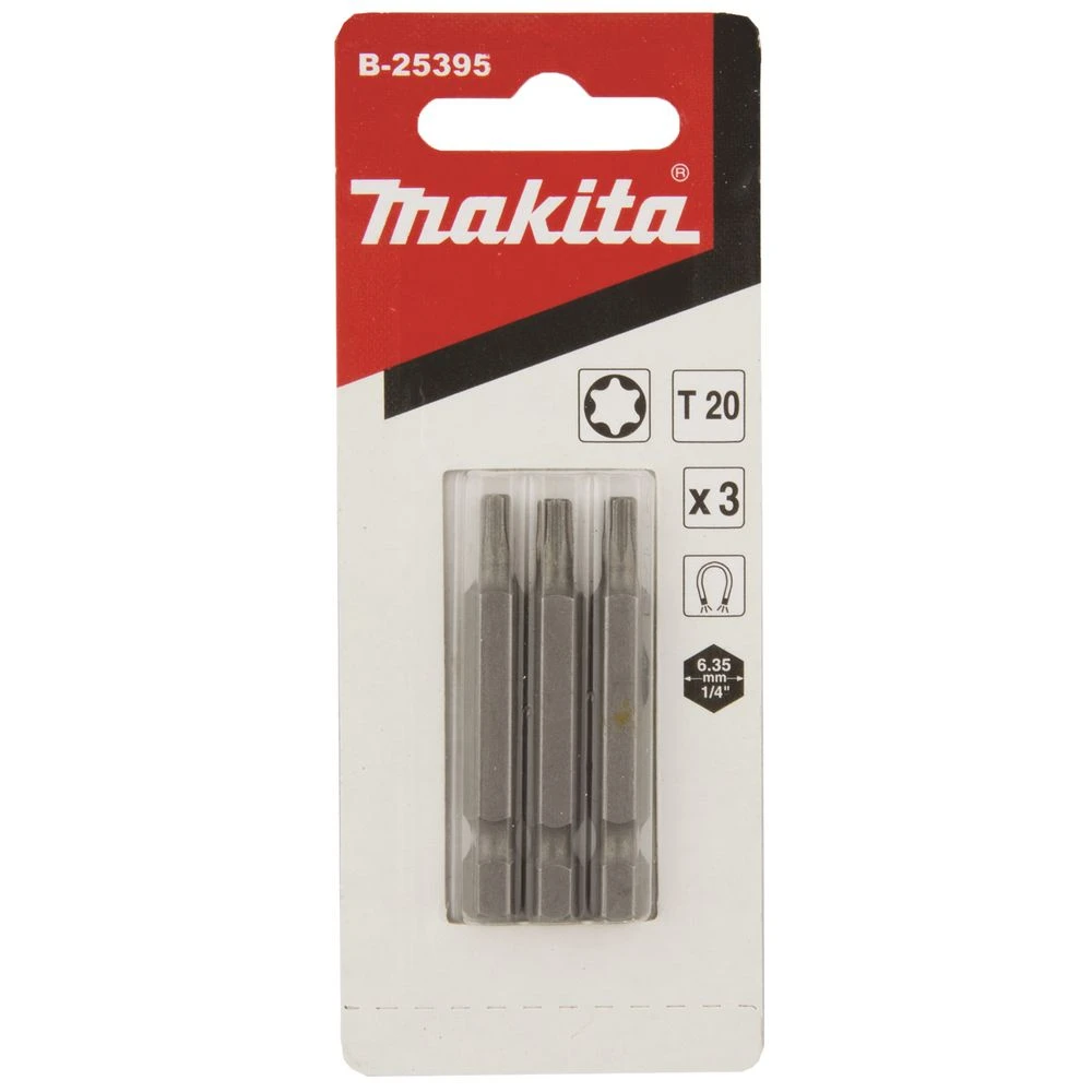 Насадка Makita T20, 50 мм, E-form (MZ), 3 шт., B-25395