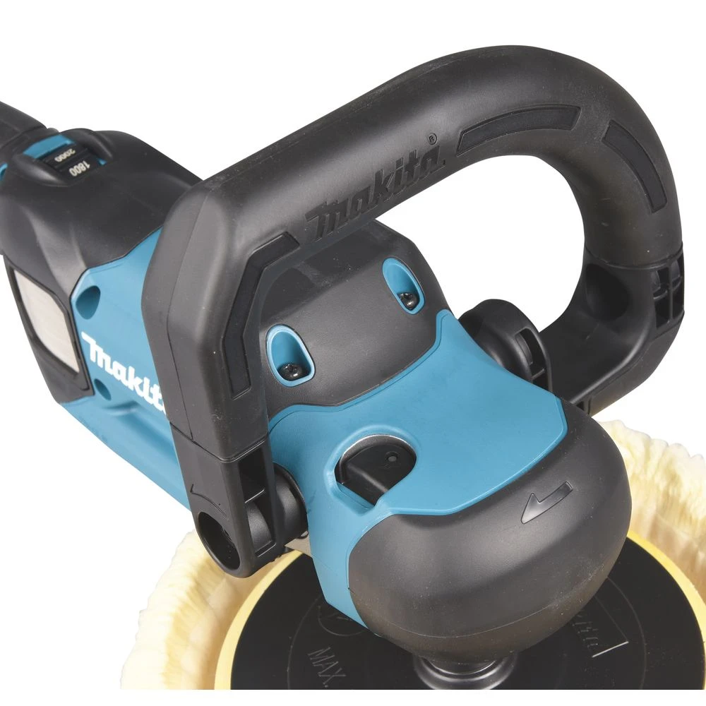Аккумуляторная полировальная машина Makita PV001GZ, 40 В, 180 мм, 2200 об/мин, без АКБ и ЗУ